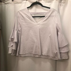 White long sleeve top from Zara. Size: L